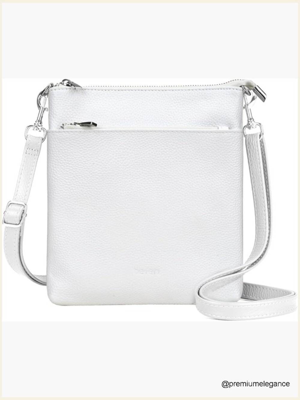 Genuine Leather Crossbody Purse with Adjustable Strap Small Travel Bag